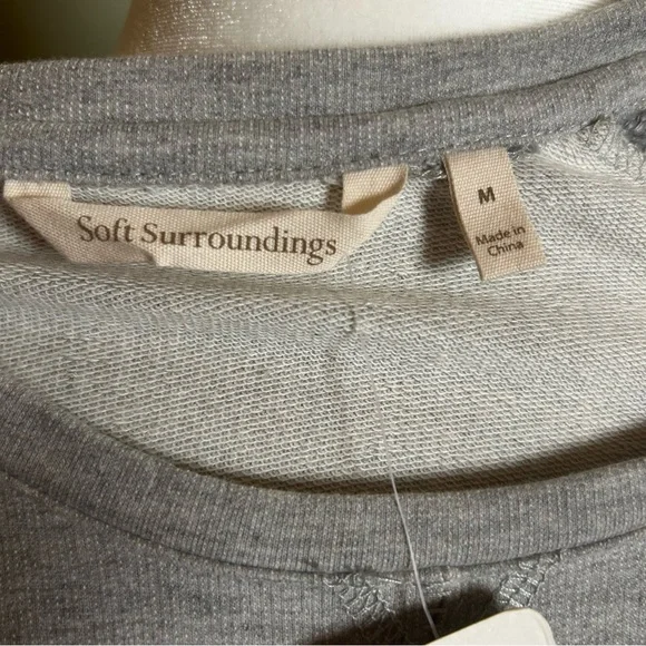 Soft Surroundings Ana Pullover Tunic Grey Heather Cozy Comfy New womens size Med - Picture 8 of 16